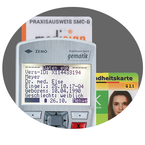 ZEMO VML-GK2 Telematik mobiles Lesegerät für die Telematikinfrastruktur (Geundheitskarte eGK)